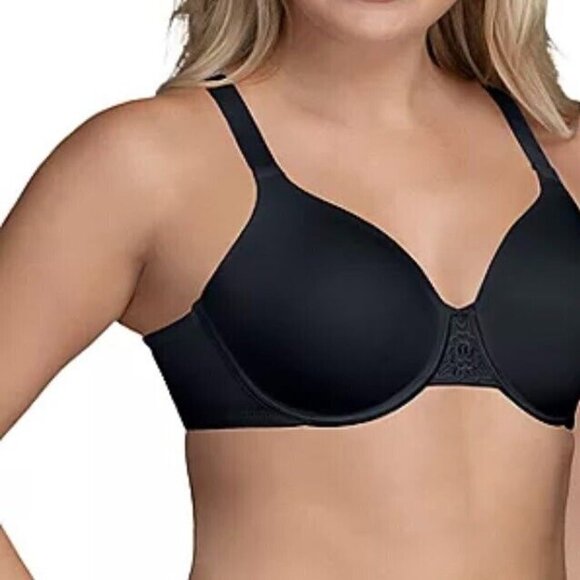 Vanity Fair® Beauty Back™ Full Figure Back Smoothing Underwire Bra  44D Black - Picture 1 of 9
